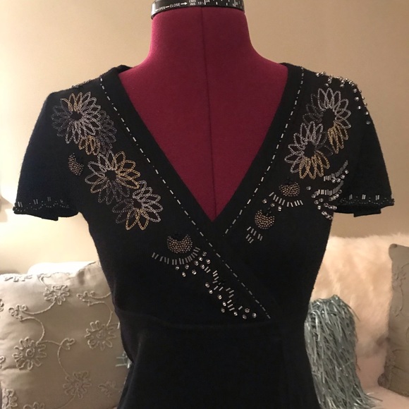 Sweater dress with beading - Picture 2 of 3